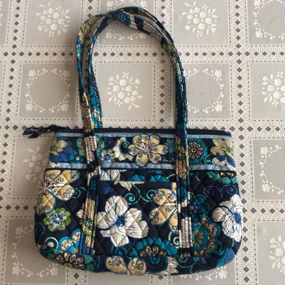Vera Bradley Mod Floral Blue Shoulder Bag